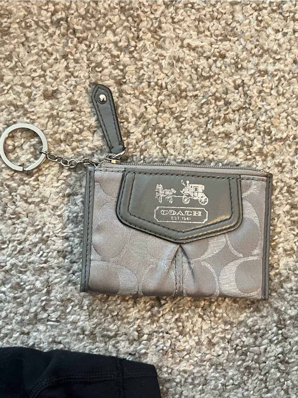 Card holder with key ring